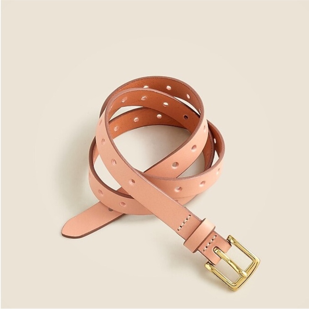 J.Crew perforated Italian leather belt in xs/s